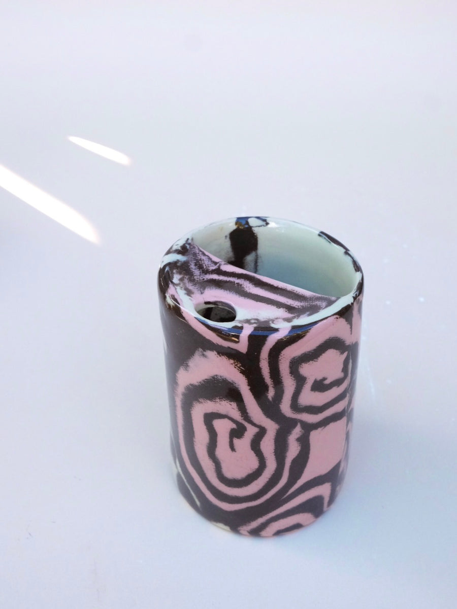 N.92 Pink Spirals Sippy Cup