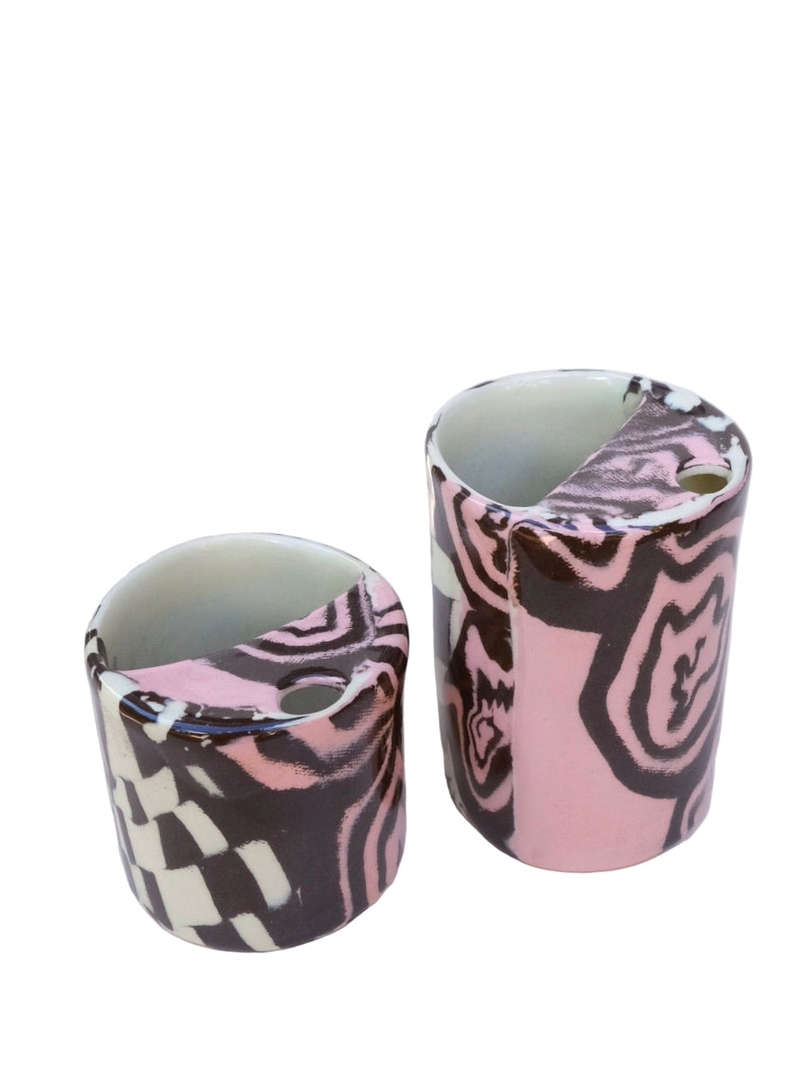 N.92 Pink Spirals Sippy Cup