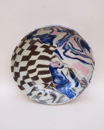 Pink & Cobalt Nerikomi Bowl