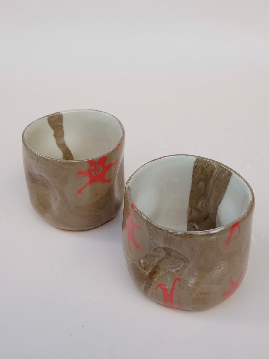 N.83 Red Stars Hug Mug