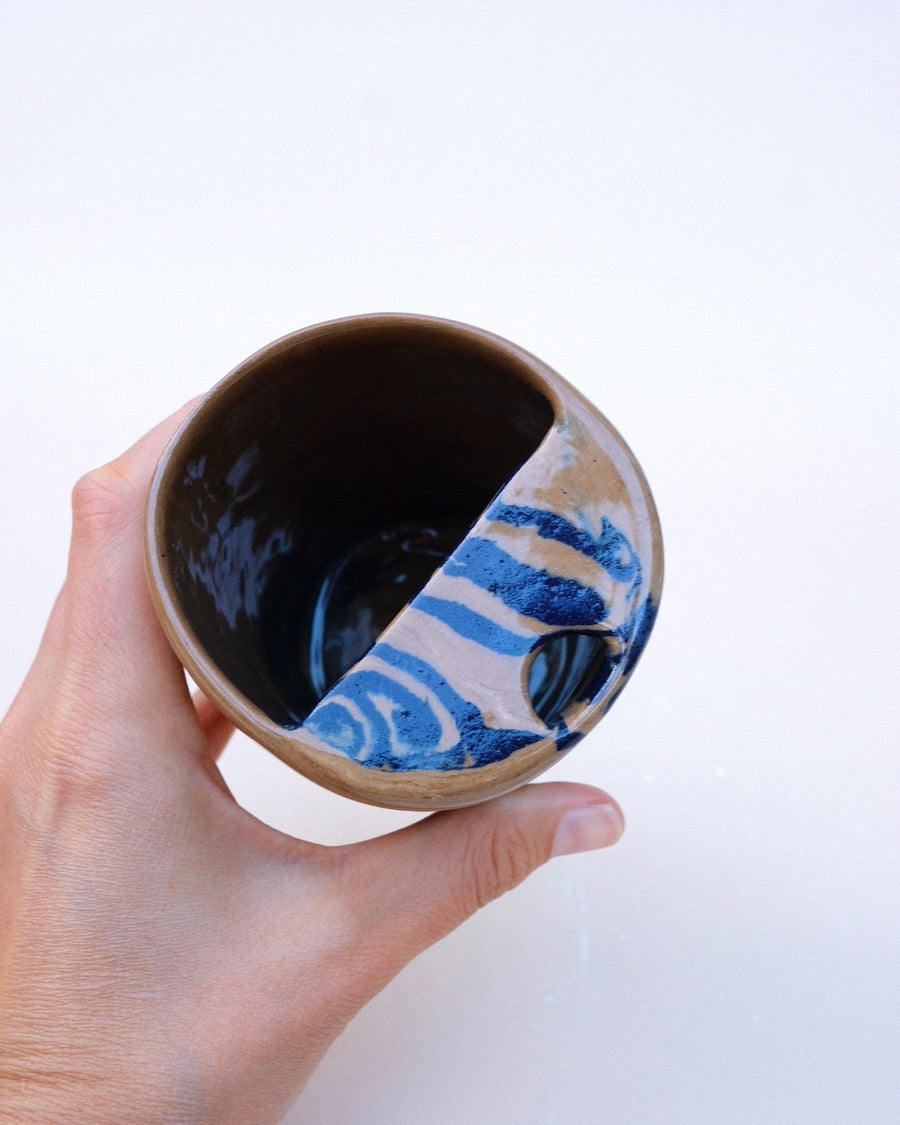 N.96 Cobalt Spirals Sippy Cup