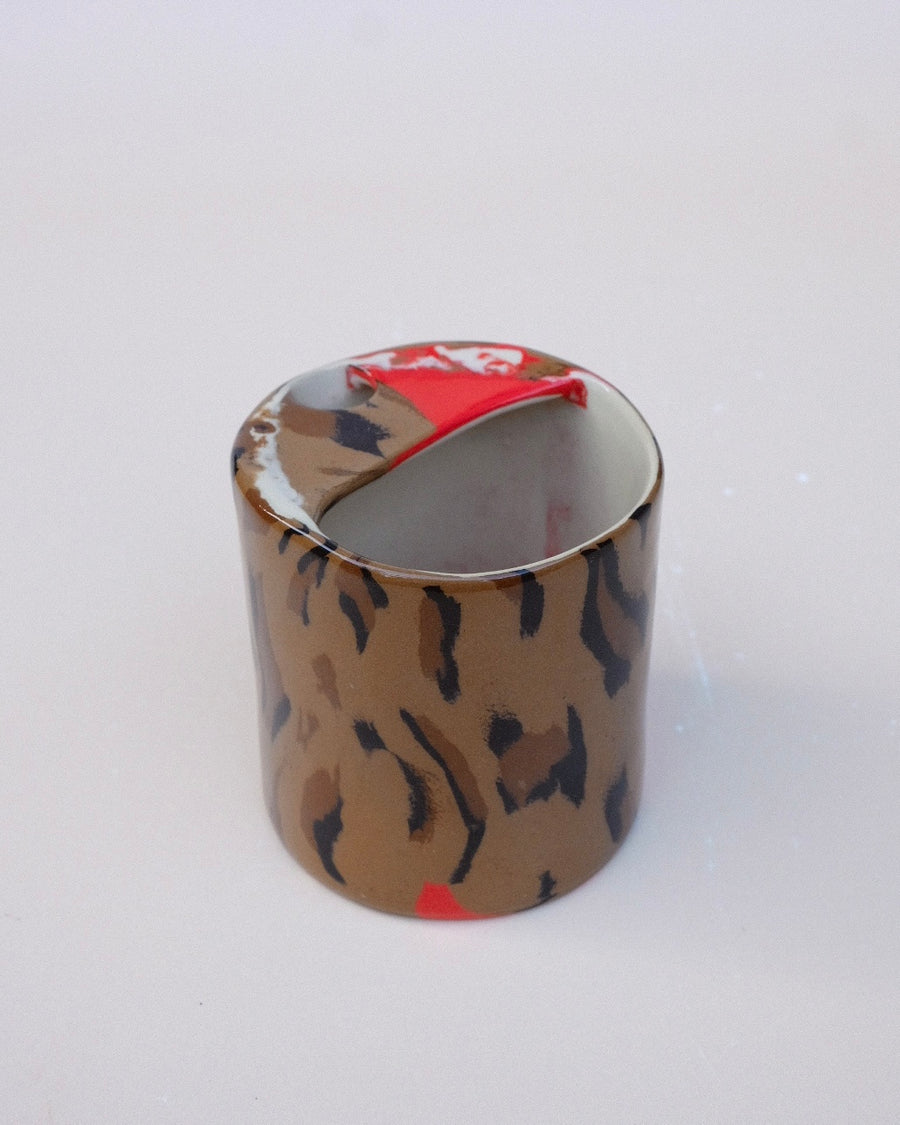 N.102 Red Leopard Sippy Cup