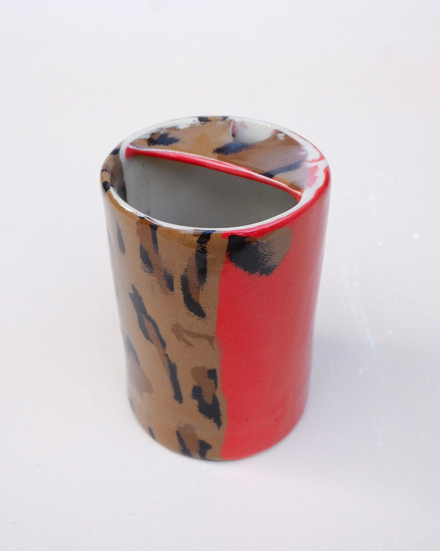 N.102 Red Leopard Sippy Cup