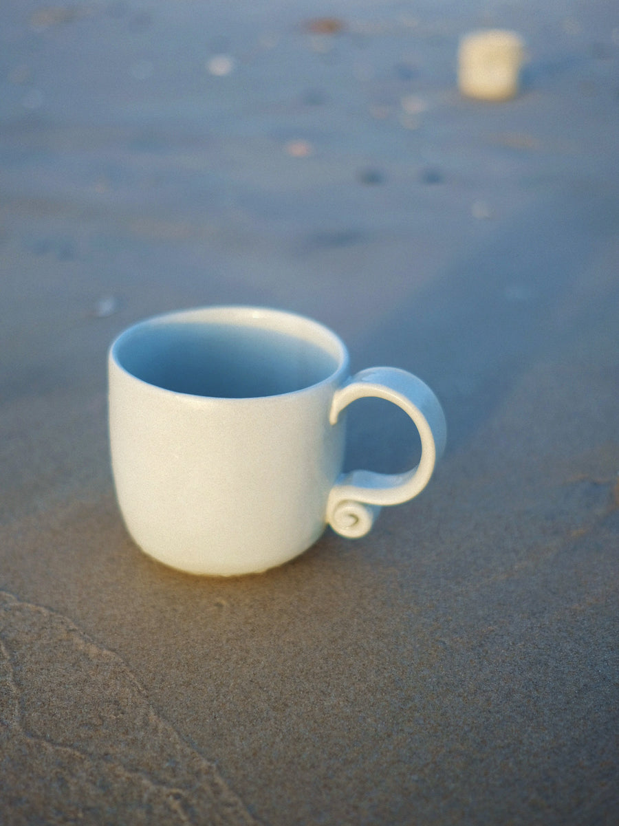 Spiral Handle Mug Sea Foam