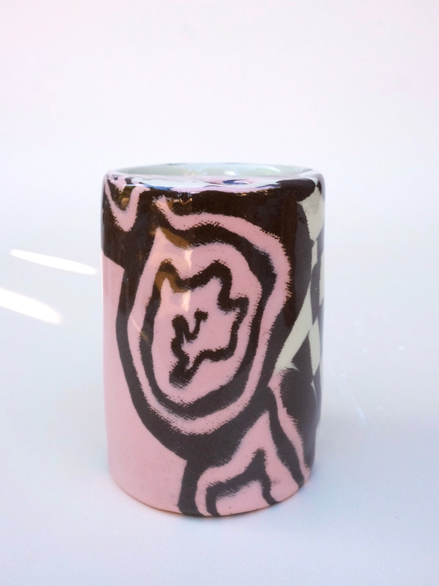N.92 Pink Spirals Sippy Cup