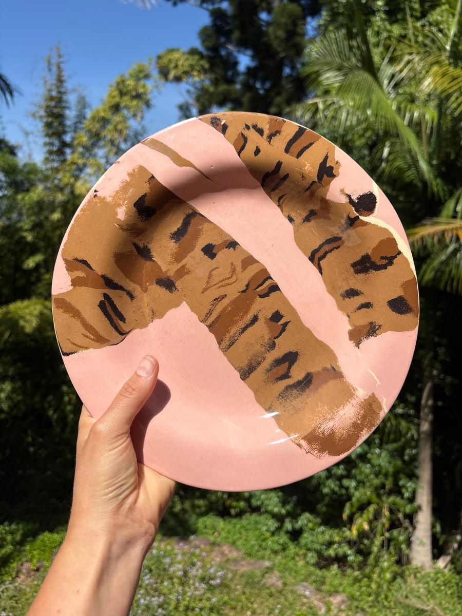 Pink Leopard Plate
