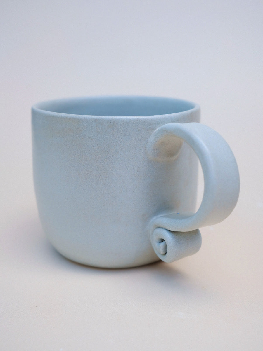 Spiral Handle Mug Sea Foam