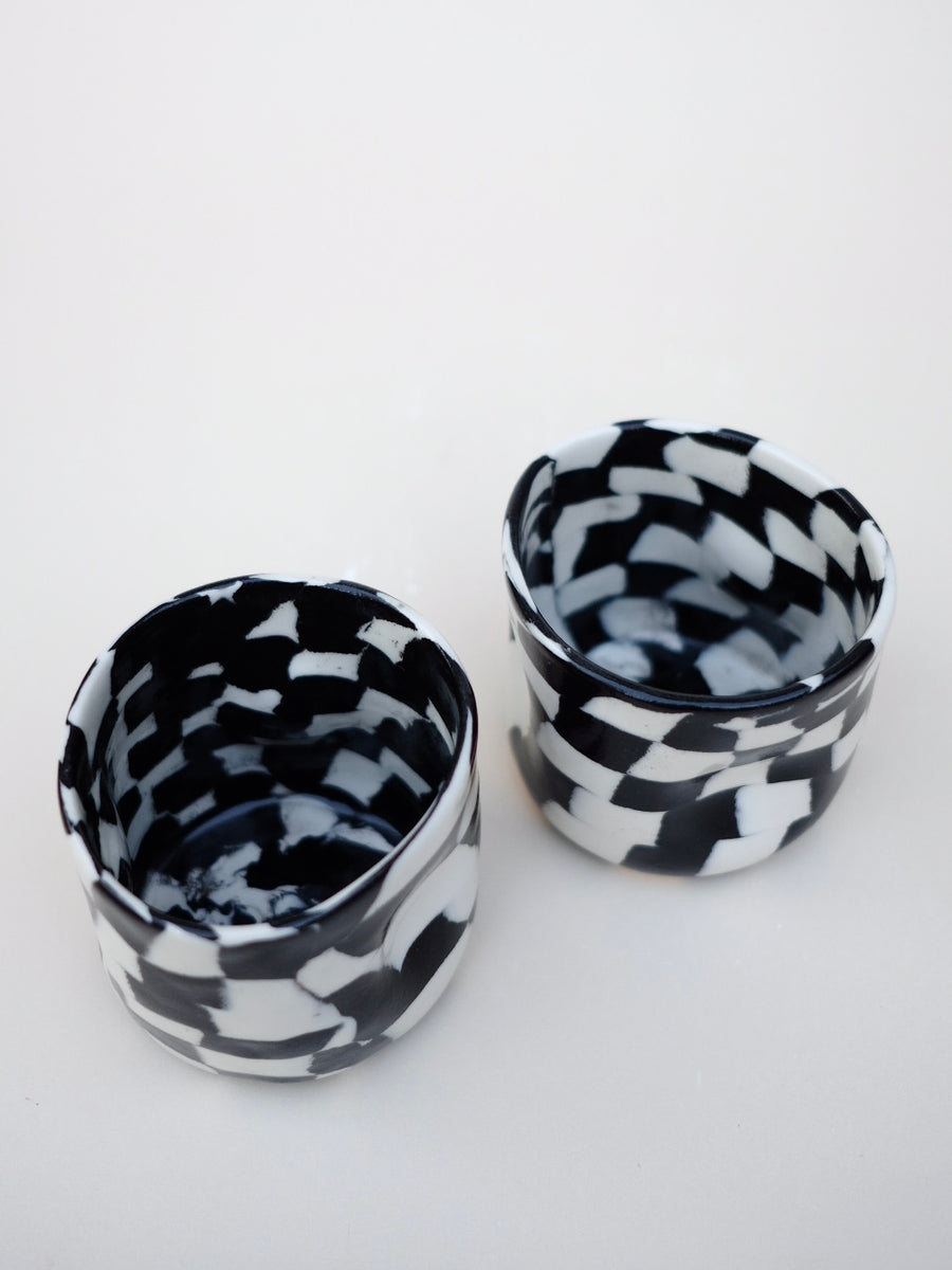 Checkers Hug Mug