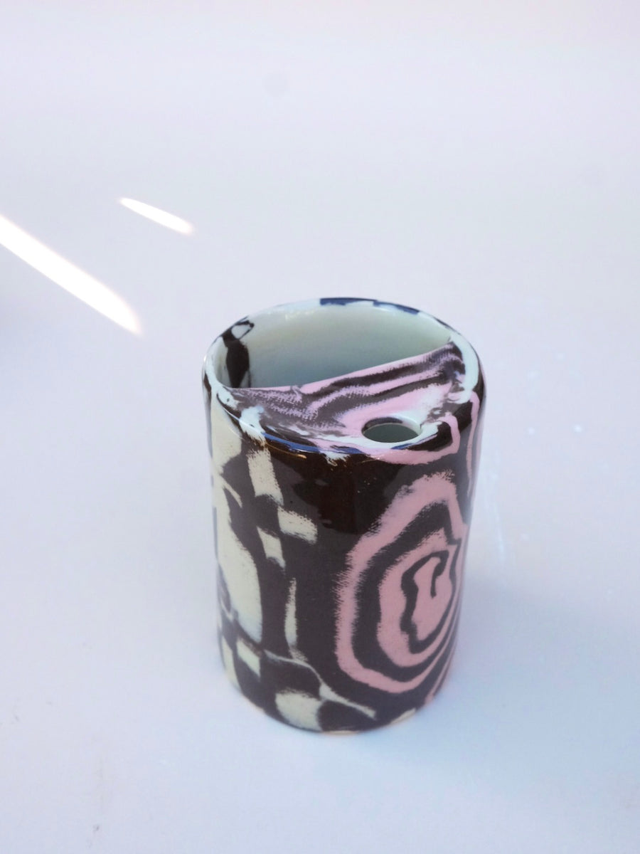 N.92 Pink Spirals Sippy Cup