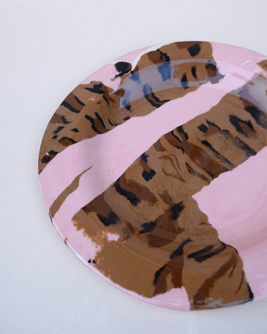 Pink Leopard Plate