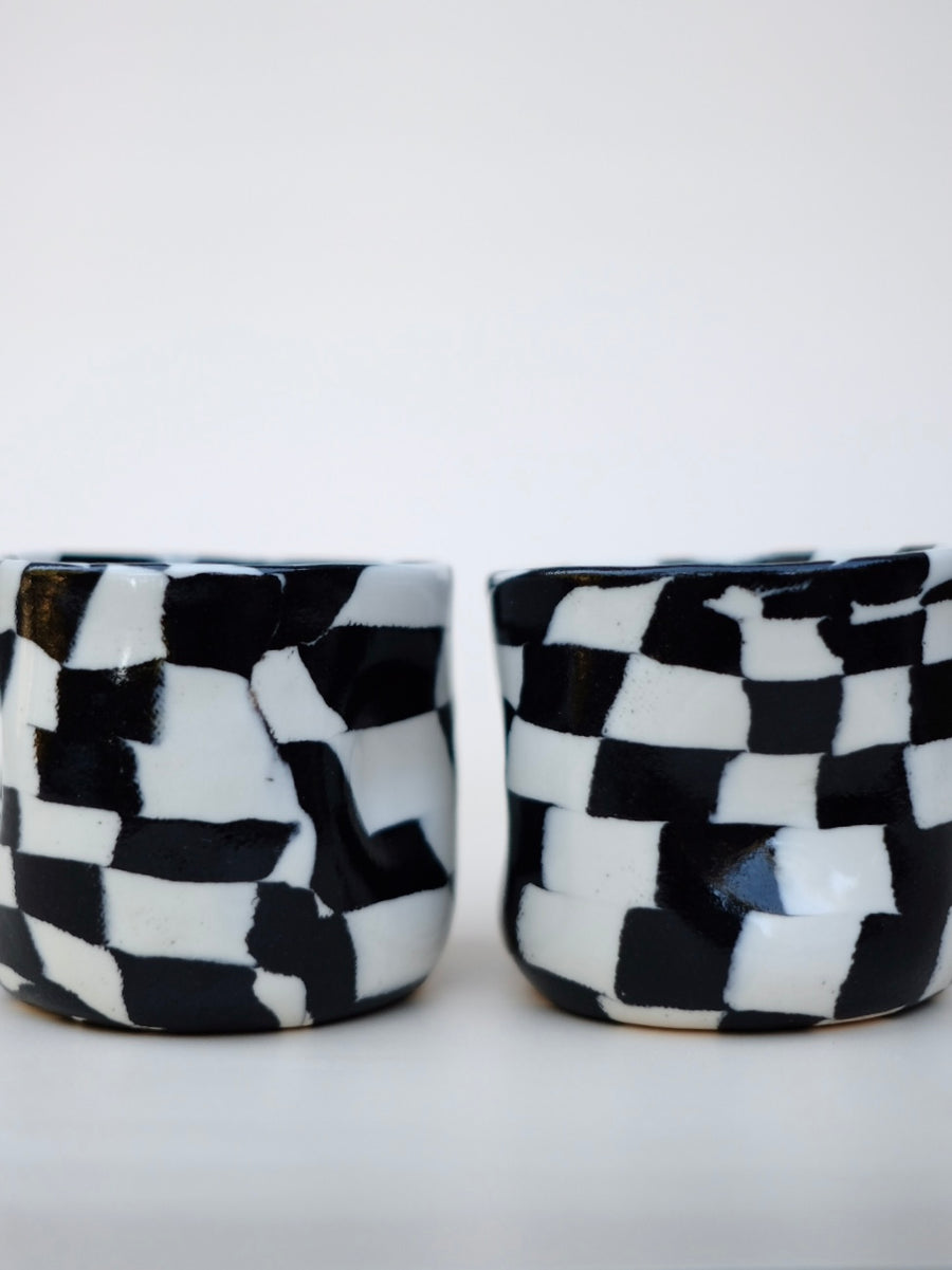 Checkers Hug Mug