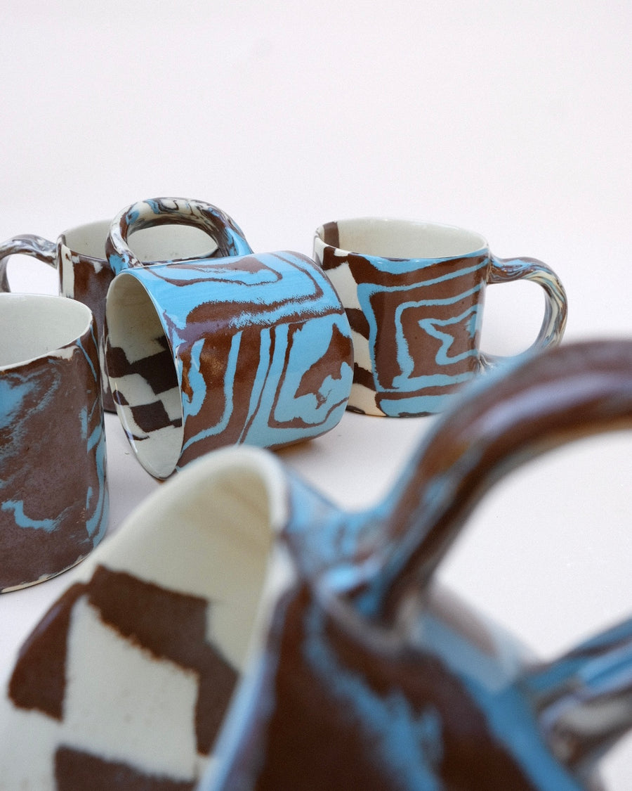 N.106 Blue Spirals 12oz