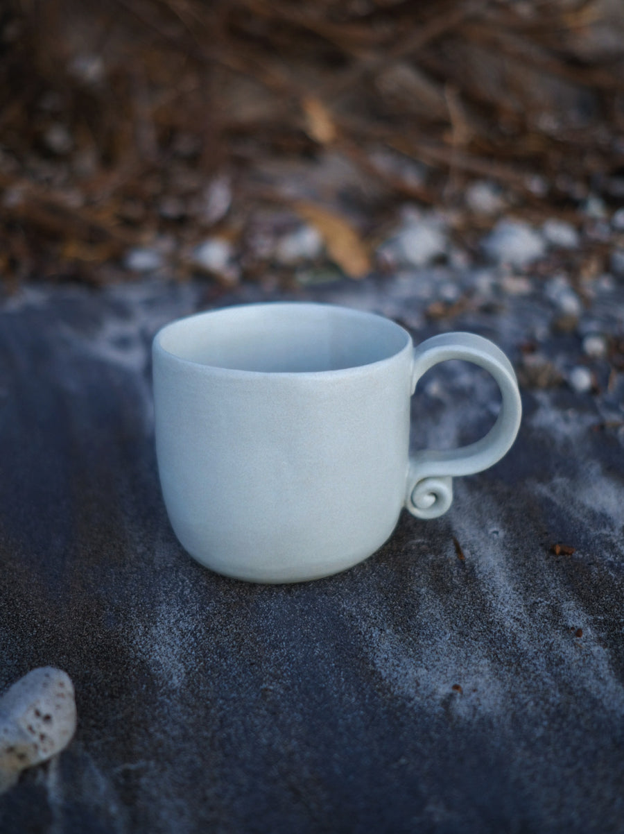 Spiral Handle Mug Sea Foam