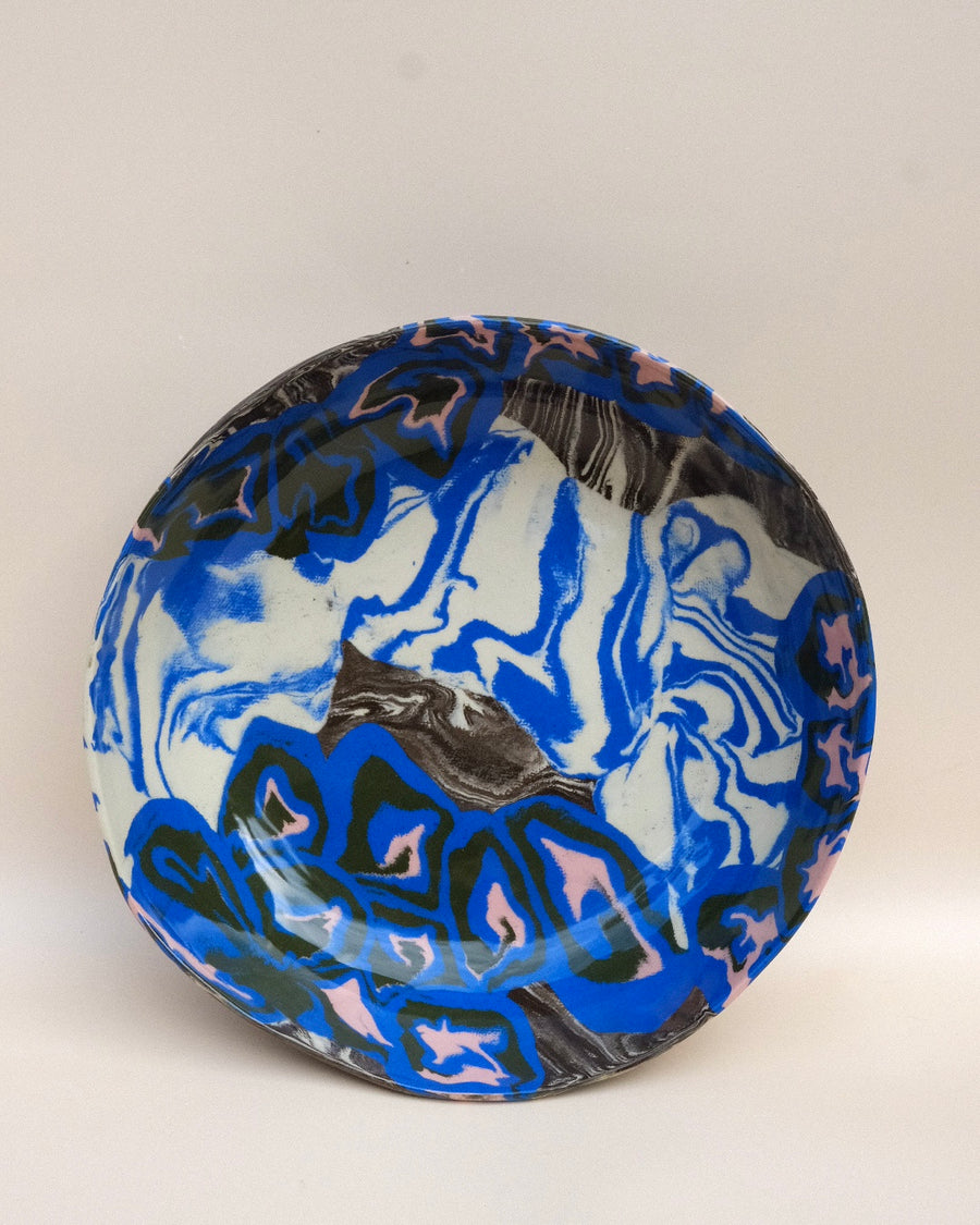 Pink Blue Green Nerikomi Bowl