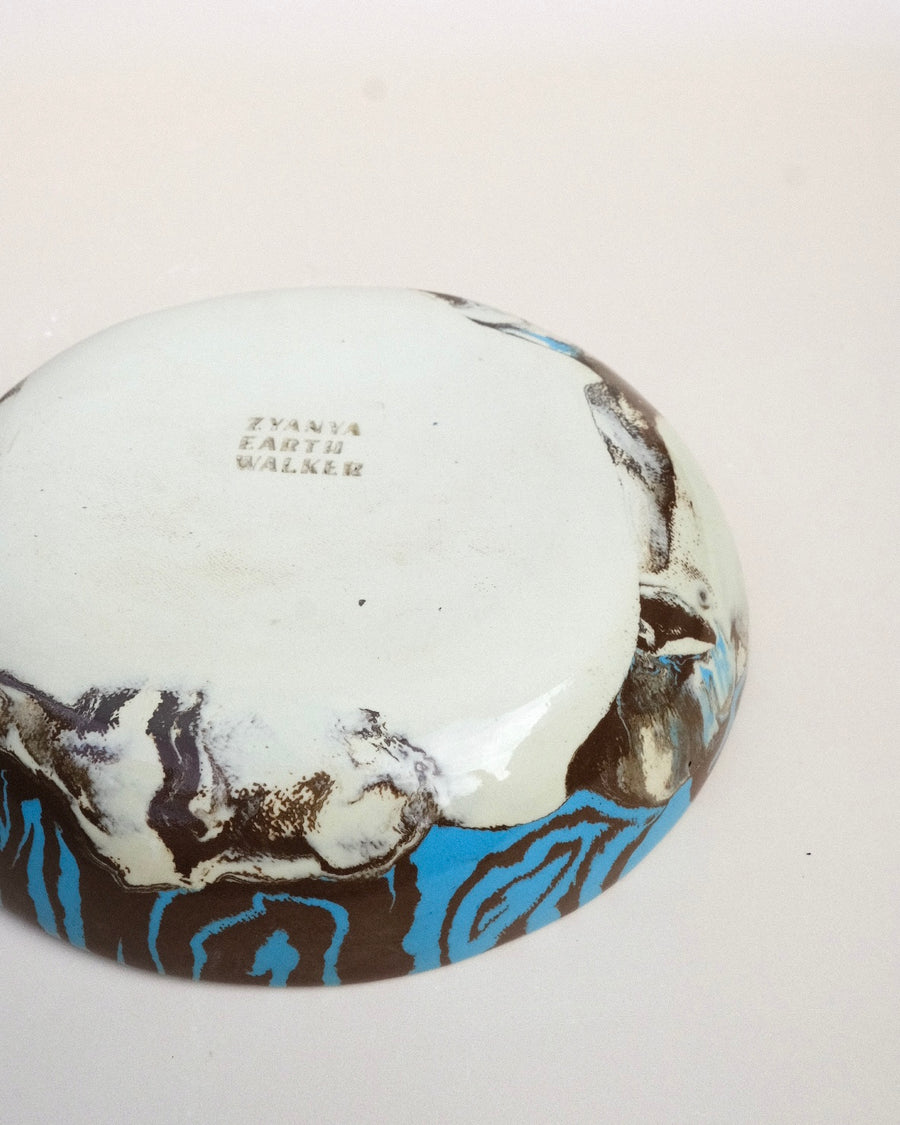 Blue Nerikomi Spirals Bowl