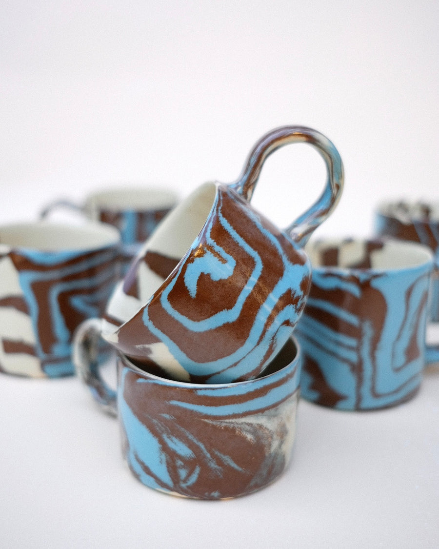 N.107 Blue Spirals 8oz