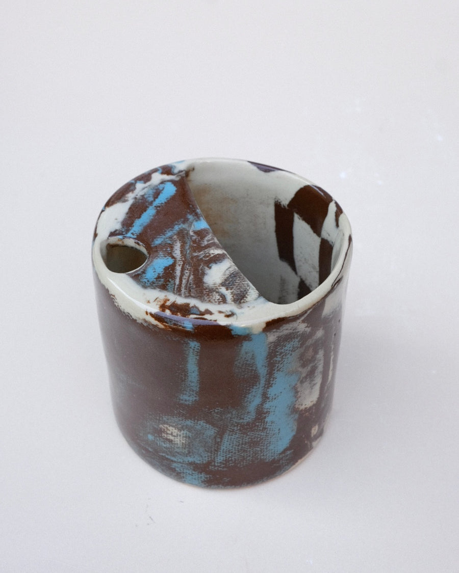 N.108 Blue Spirals Sippy Cup