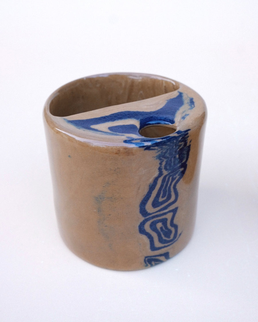 N.96 Cobalt Spirals Sippy Cup