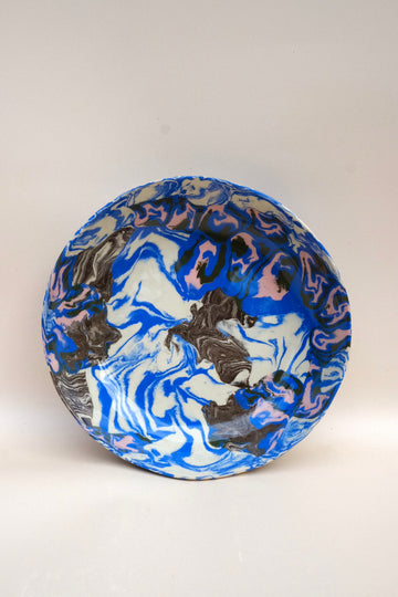 Pink Blue Green Nerikomi Bowl