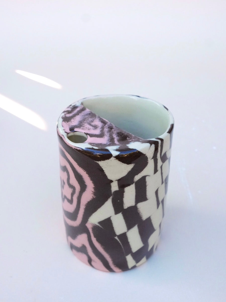 N.92 Pink Spirals Sippy Cup