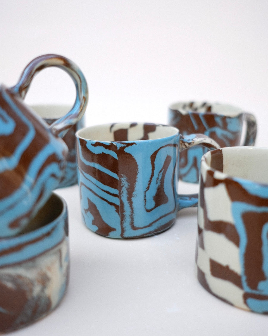 N.106 Blue Spirals 12oz