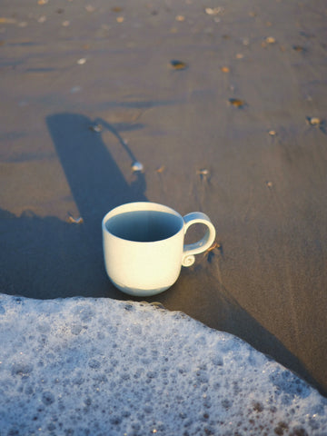 Spiral Handle Mug Sea Foam