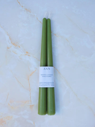 Dinner Taper Candles - SAGE