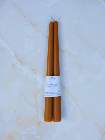 Dinner Taper Candles - CARAMEL