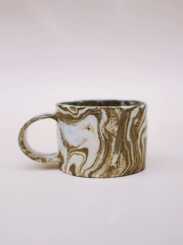 Olive Green Mug 02 (8oz)