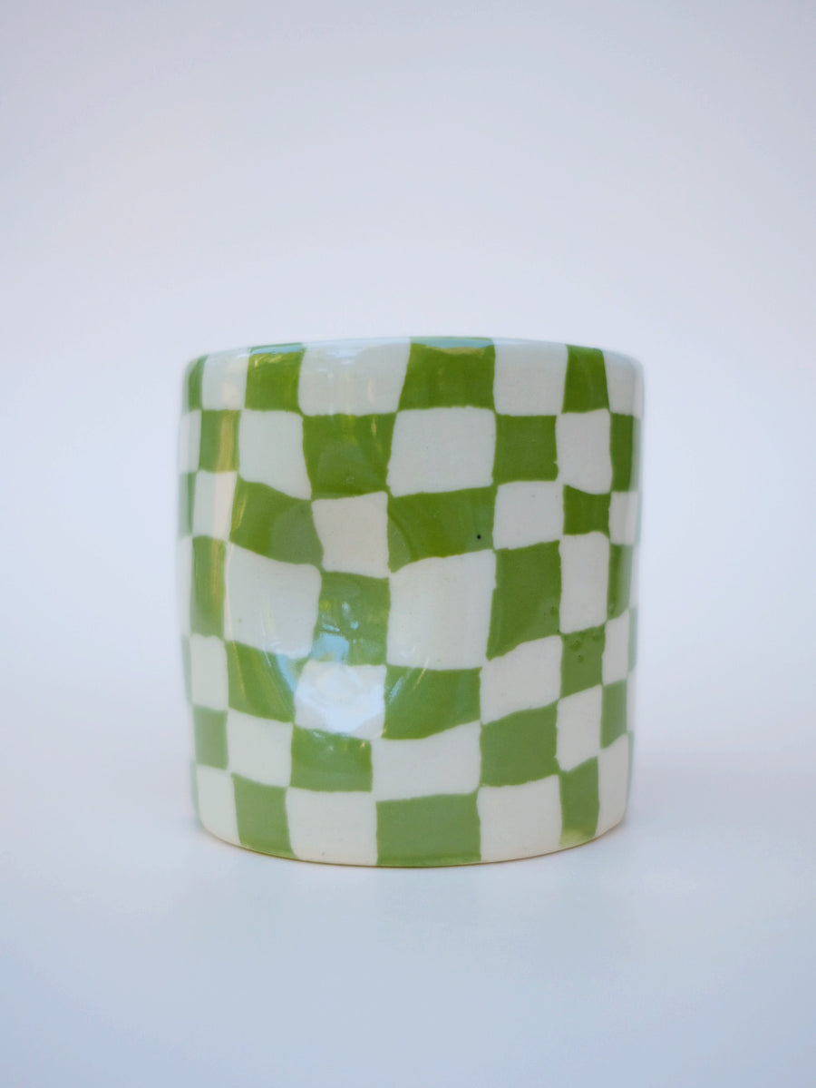 Avocado Checkers Hug Mug