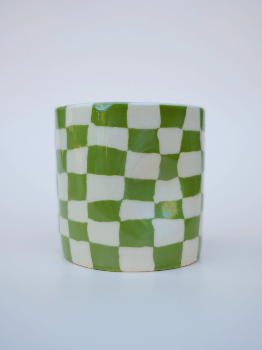 Avocado Checkers Hug Mug