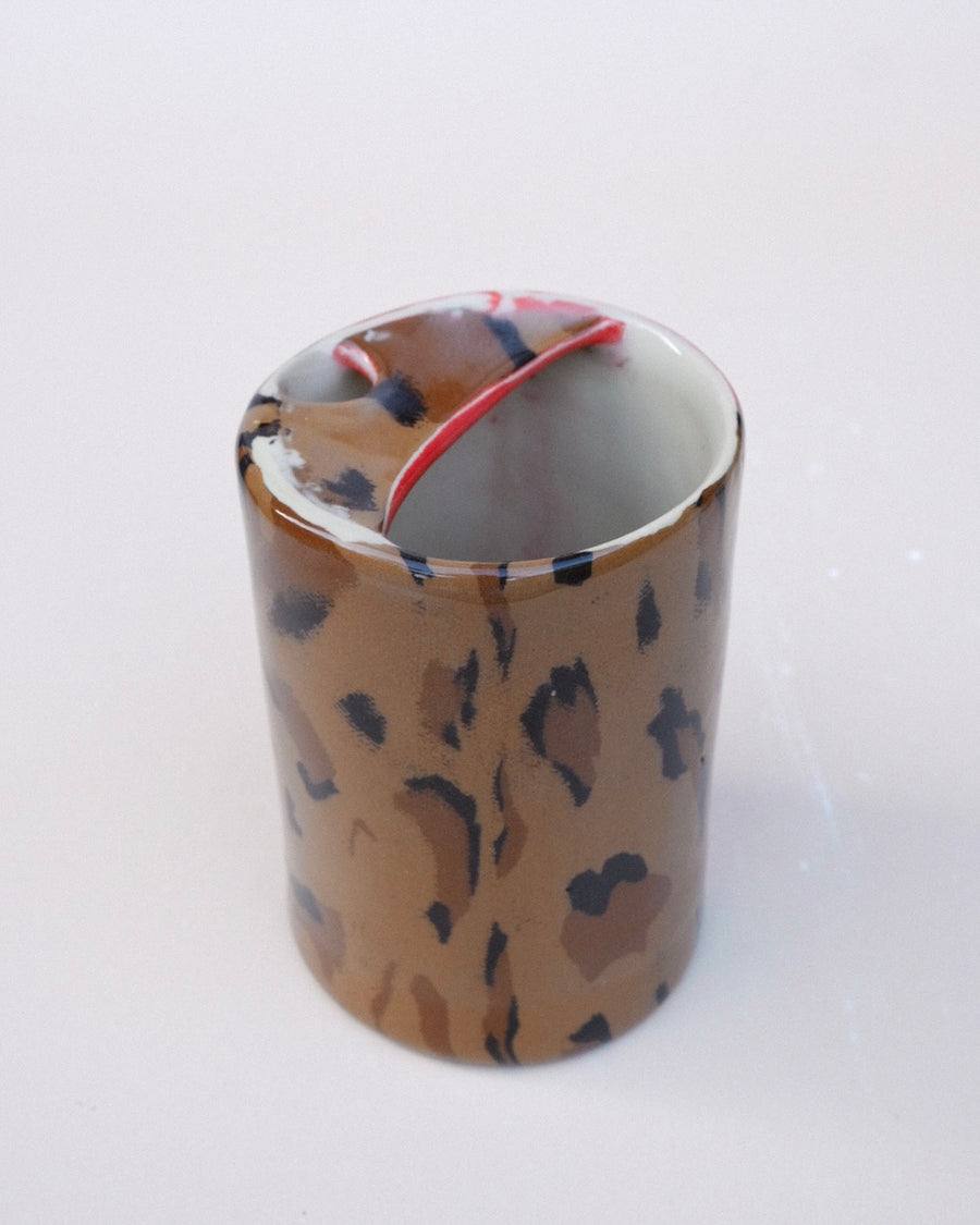 N.102 Red Leopard Sippy Cup