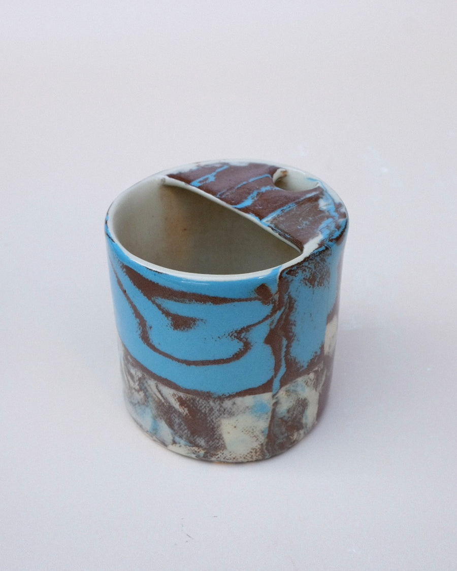 N.108 Blue Spirals Sippy Cup