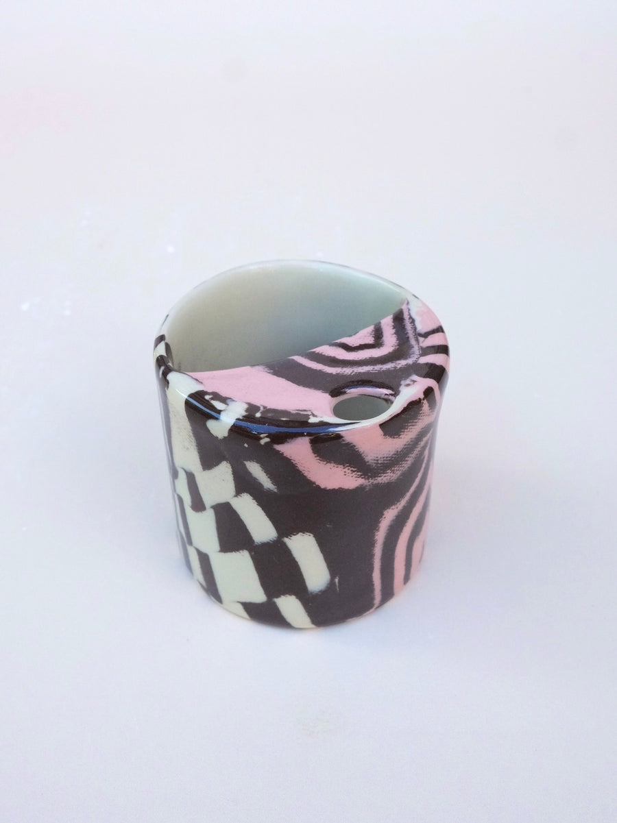 N.92 Pink Spirals Sippy Cup