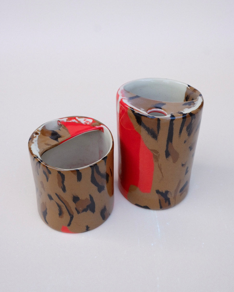 N.102 Red Leopard Sippy Cup