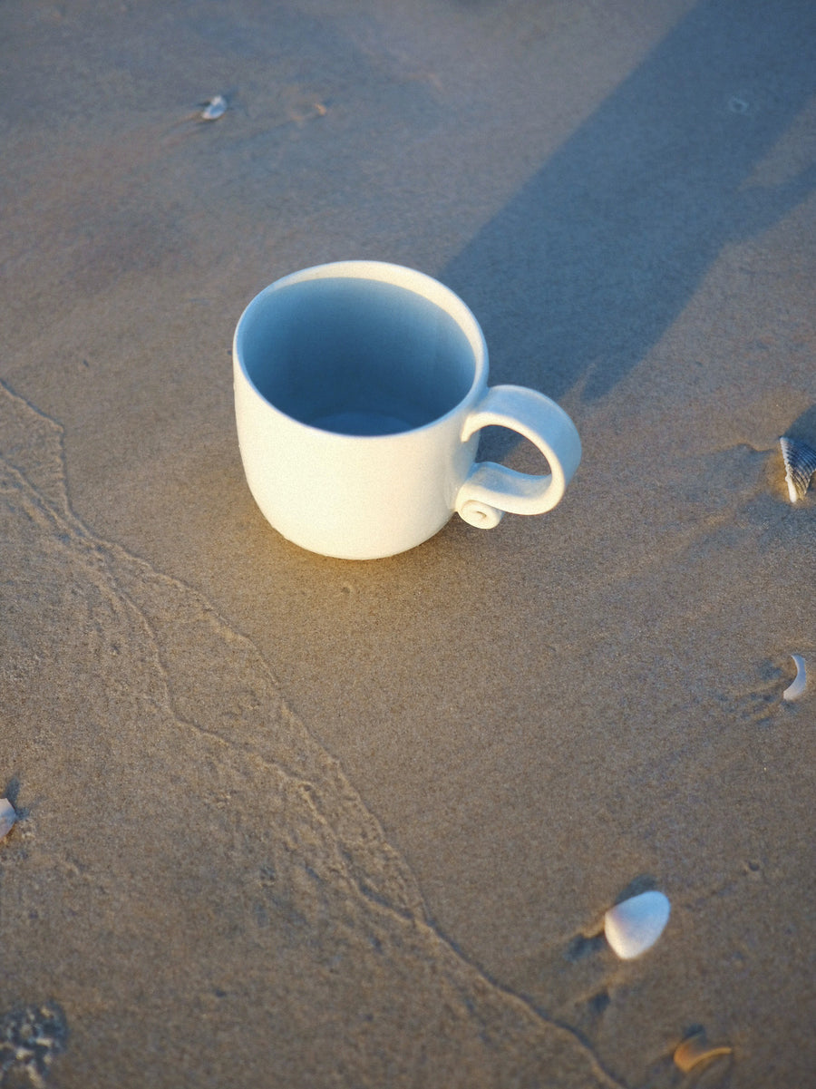 Spiral Handle Mug Sea Foam