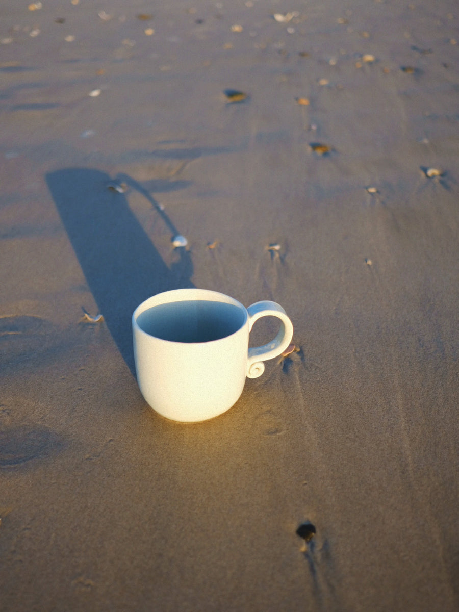 Spiral Handle Mug Sea Foam