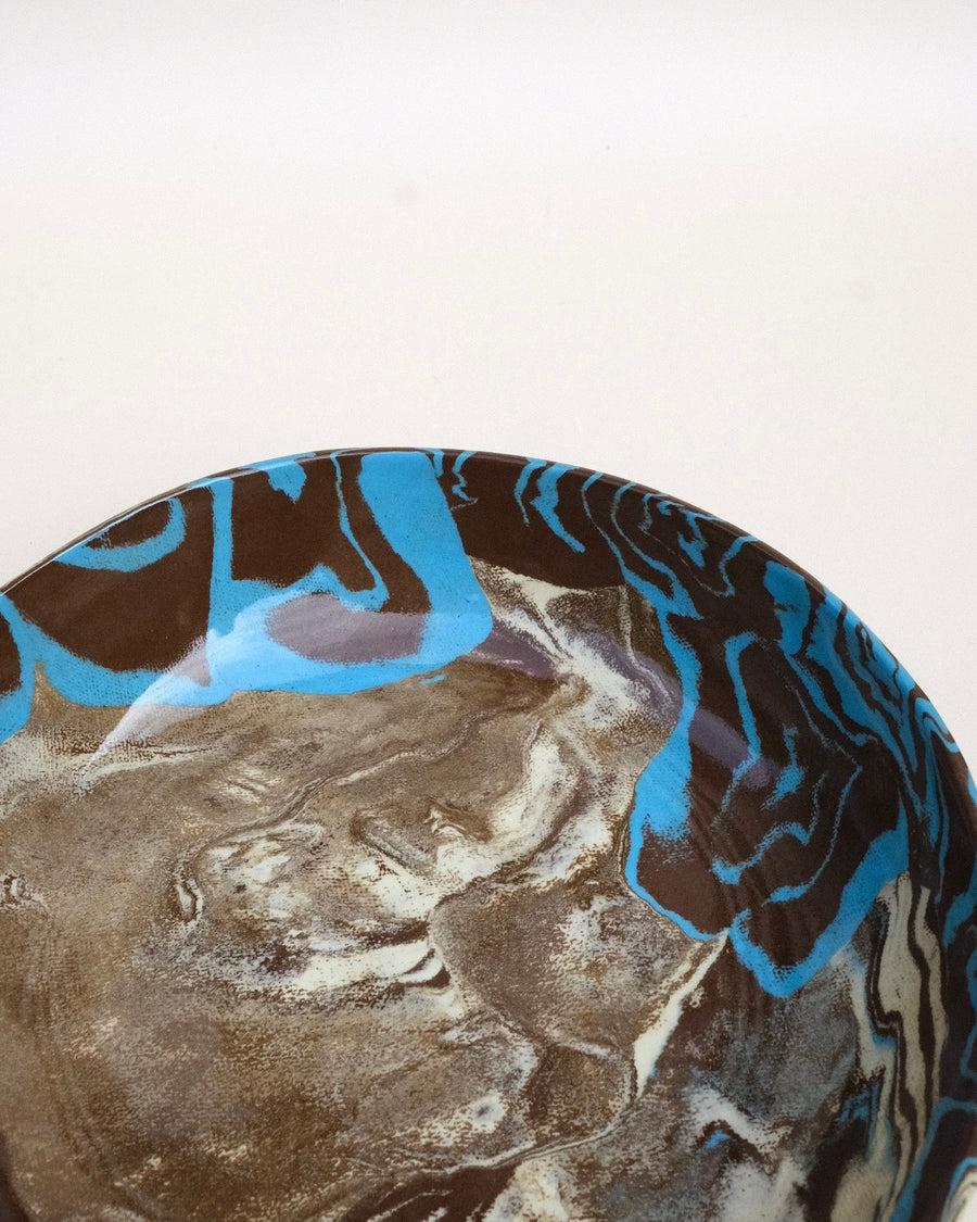 Blue Nerikomi Spirals Bowl