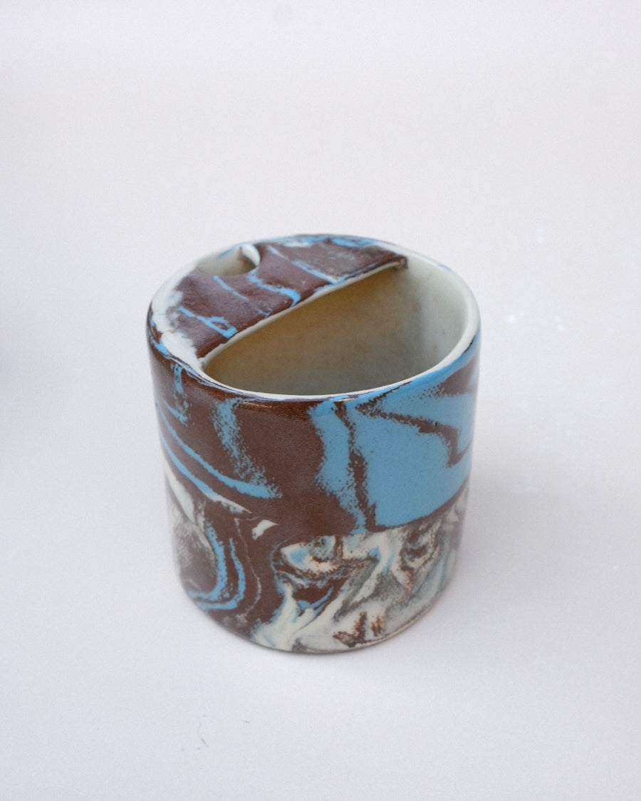 N.108 Blue Spirals Sippy Cup